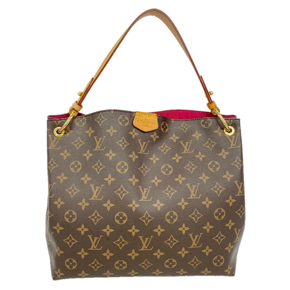 Louis Vuitton Monogram Graceful PM Shoulder Bag M43700 Brown Pivoine (Women's)